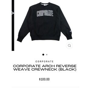 Corporate Arch Reverse Weave Crew Neck‎ XL Unisex Sweater